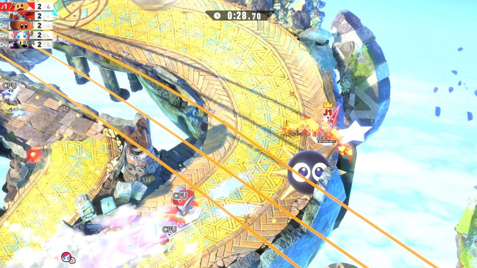 Imagen del videojuego Kirby Air Riders