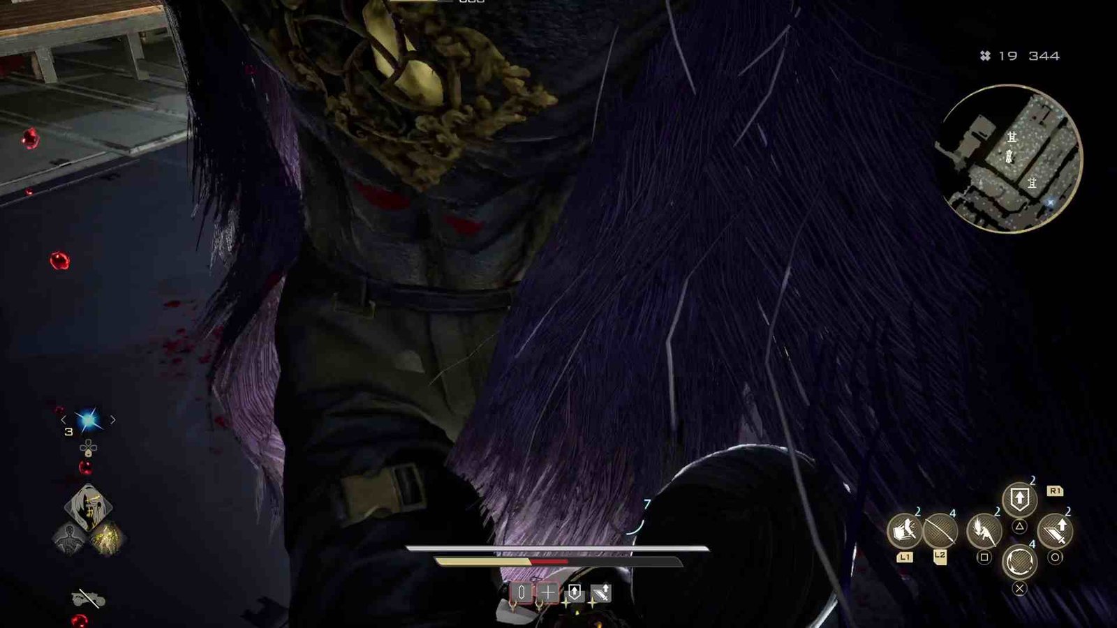 Facing the wall in tight spots, especially with large enemies, often blocks the view